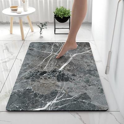 Diatomaceous Earth Bath Mat Super Absorbent Toilet Door Quick-Drying Foot Mat Entry Door Mat Non-Slip Mat
