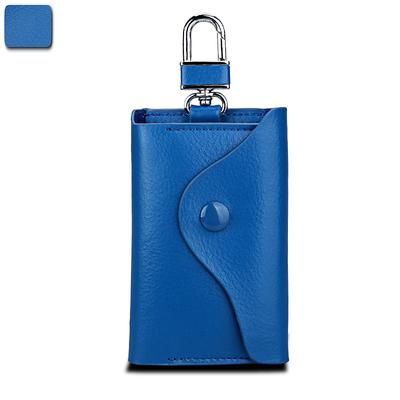 Men's Genuine Leather Key Case Keychain Wallet Credit Card Holder Money Clip Purse Keyrings