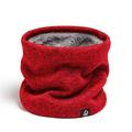 2023 New Solid Cashmere Plush Warm Winter Ring Scarf Women Men Knitted Full Face Mask Ring Neck Scarves Bufanda Thick Muffler Knitted Plush Neck Cover For Winter Warmth And Neck Protection Scarf