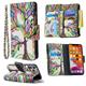 Phone Case For iPhone 15 Pro Max Plus iPhone 14 Pro Max Plus iPhone 13 12 11 Pro Max SE X XR XS Max 8 7 iPhone 12 Mini Wallet Case Flip Cover with Stand Holder Zipper Full Body Protective Tree PU