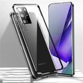 Phone Case For Samsung Galaxy S24 S23 S22 S21 Plus Ultra Note 20 Ultra Magnetic Adsorption Bumper Frame Magnetic Full Body Protective Solid Colored Tempered Glass Metal