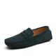 Men's Loafers Slip-Ons Suede Shoes Dress Shoes Moccasin Plus Size Walking Outdoor Daily Mesh Chiffon Loafer Wine Light Brown Green / Blue Summer Spring Fall