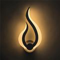 Lightinthebox 1-Light 31cm LED Wall Lamps Fire Shape Design Wall Sconces Modern Minimalist Style Shops / Cafes Acrylic Wall Light Generic 10W IP44