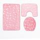 3pcs Bathroom Rugs Set, Ultra Soft Non-Slip Bath Rug And Absorbent Bath Mat Carpets, Includes U-Shaped Contour Rug, Bath Mat, Toilet Lid Cover, Perfect For Bathroom/Shower, Bathroom Accessories, Bathroom Supplies