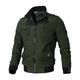 Men's Bomber Jacket Work Jacket Sport Coat Outdoor Sport Windproof Warm Winter Solid Colored Military Tactical Stand Collar Regular Black Army Green Red Blue Khaki Jacket