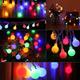 LED String Lights 3M-20LED 6M-40LED 10M-80LED Ball Lights USB Bulb Light String Waterproof Outdoor Wedding Christmas Holiday