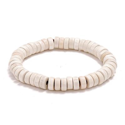 Men's Women's Bead Bracelet Classic Vintage Theme Fashion Boho Wood Bracelet Jewelry Black / Ink Blue / Brown For Daily Holiday Festival