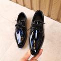 Boys Oxfords Daily Dress Shoes Formal Shoes PU Breathability Non-slipping Big Kids(7years ) Little Kids(4-7ys) School Wedding Casual Walking Shoes Dancing Lace-up Red Blue Grey Fall Spring