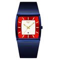 NIBOSI Blue Square Mens Watches Top Brand Luxury Quartz Watch Men Slim Waterproof Male Wristwatch Men Relogio Masculino 2376