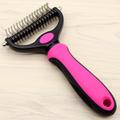 Dog Grooming Brush and Deshedding Tool for Detangling Loose Haired and Undercoat, Helps Reduce Tangles, Shedding, and Mats in Long Fur, Gentle and Stress Free