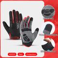 Winter Gloves Bike Gloves Cycling Gloves Touch Gloves Full Finger Gloves Anti-Slip Windproof Warm Reduces Chafing Sports Gloves Mountain Bike MTB Outdoor Exercise Cycling / Bike Red Blue Black for