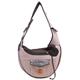 pet sling, small pets puppy dog cat sling carrier bag hands-free with adjustable padded strap front pouch single shoulder bag carrying tote for outdoor walking (grey)