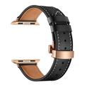 Genuine Leather Strap Band for smart watch Ultra/Ultra2 49mm 9 8 7 45mm 41mm 44mm 40mm 42mm 38mm men women metal butterfly buckle watchband bracelet belt for watch series