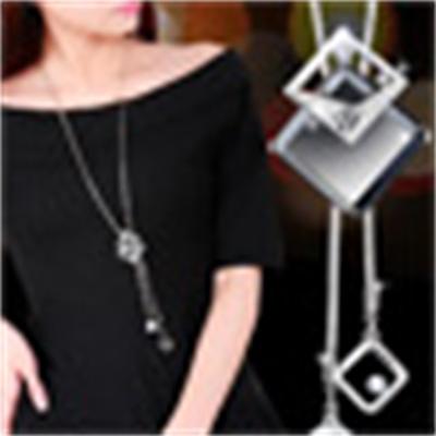 Korean Version Of Autumn And Winter Crystal Sweater Chain Necklace Wholesale High-end Women's Long Chain Versatile Tassel Pearl Pendant With Accessories