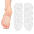 1 Pair Shock Absorption / Pain Relief Insole Inserts Gel Forefoot All Seasons Women's Nude / Black / Clear