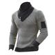 Men's Pullover Sweater Jumper Turtleneck Sweater Knit Sweater Ribbed Cable Knit Regular Basic Color Block Turtleneck Keep Warm Modern Contemporary Daily Wear Going out Clothing Apparel Fall Winter