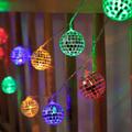 Disco Ball Mirror LED Party Light String Christmas Lanterns for Holiday Wall Window Tree Decorations Indoor Outdoor Patio Party Yard Garden Kids Bedroom Living 1.5M/3M 10LED/20LED