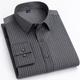 Men's Dress Shirt Black White khaki Long Sleeve Stripes and Plaid Turndown All Seasons Office Career Office Party Clothing Apparel