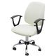 Computer Office Chair Cover Stretch Rotating Gaming Seat Slipcover Elastic Polar Fleece Black Solid Color Soft Durable Washable