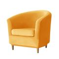 Velvet Club Chair Slipcovers, Soft Stretch Tub Chair Cover for Living Room and Bedroom, Washable and Removable Armchair Protector, Furniture Protector for Home Decor