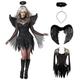 Angels of Death Bride Fallen Angel Ghost Bride Cosplay Costume Outfits Teen Adults' Women's Female Cosplay Dress Carnival Party / Evening Gift Carnival Masquerade Day of the Dead Mardi Gras