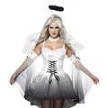 Angels of Death Bride Fallen Angel Ghost Bride Cosplay Costume Outfits Teen Adults' Women's Female Cosplay Dress Carnival Party / Evening Gift Carnival Masquerade Day of the Dead Mardi Gras