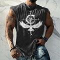 Men's Vest Top Sleeveless T Shirt for Men Graphic Animal Crew Neck Clothing Apparel 3D Print Daily Sports Sleeveless Print Fashion Designer Muscle