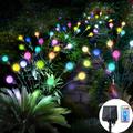 5 Pack Solar Firefly Lights Outdoor Waterproof Garden Light Remote Control Solar/USB Powered 8 Modes Lighting Solar Swaying Lights Courtyard Patio Pathway Decoration Solar Landscape Light