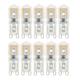 10pcs 4W LED Bi-pin Lights Bulbs 400lm G9 14LED Beads SMD 2835 Dimmable Landscape 40W Halogen Bulb Replacement Warm Cold White 360 Degree Beam Angle 220V