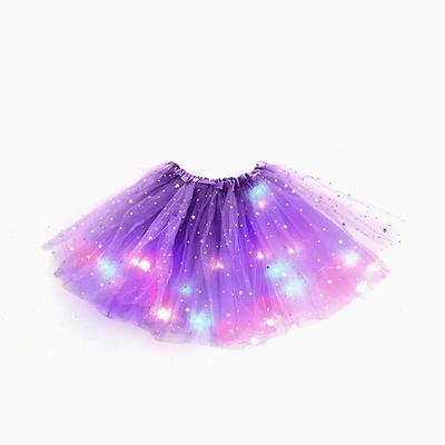 LED Tulle Skirts for Girls Light Up Women's Ballet Carnival Festival Cosplay Costumes Glow In the Dark for Glowing Party Decorating Fairy Gifts For Children