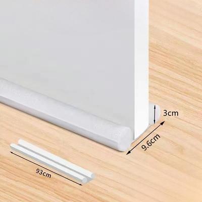 1pc Door Draft Stopper 36.6 Inch Under Door Draft Noise Blocker Black Gap Stoppers Entry Door Draft Guard For Bottom Of Doors Adjustable Twin Door Draft