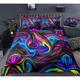 3D Vortex Duvet Cover Bedding Sets Comforter Cover with 1 Duvet Cover or Coverlet,1Sheet,2 Pillowcases for Double/Queen/King(1 Pillowcase for Twin/Single)