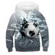 Kids Boys World Cup Hoodie Pullover Football Long Sleeve Pocket Children Top Casual Hoodie Sports Daily Blue Winter 3-12 Years