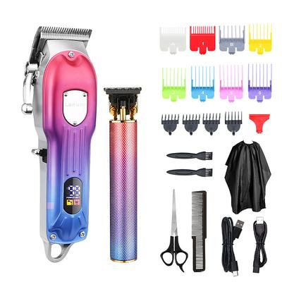 Professional Hair Clippers Cordless Hair Clippers For Men Barber Salon Hair Trimmer Clippers For Hair Cutting Kit Professional Electric Men's Hair Clippers Grooming Kit