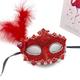 Makeup Ball Princess Feather Lace Mask Children's Half Face Eye Mask Women's Blue Halloween Party Props