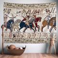 Bayeux Tapestry Art Hanging Tapestry War Large Tapestry Mural Decor Photograph Backdrop Blanket Curtain Home Bedroom Living Room Decoration