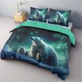 Polar Bear Cotton Bedding Set Lightweight And Soft 2/3 Piece Set Suitable For Adults And Children Cotton Bedding SetKing Queen Duvet Cover