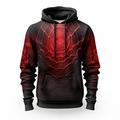 Halloween Black Spider Hoodie Mens Graphic Prints Daily Classic Casual 3D Pullover Holiday Going Out Streetwear Hoodies Red Blue Drak Long Sleeve Hooded Web Spider Cotton
