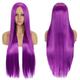 Synthetic Wig Straight Middle Part Machine Made Wig Long A1 A2 A3 A4 A5 Synthetic Hair Women's Cosplay Soft Party Blonde Pink Red Halloween Wigs
