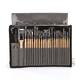 Art 24 Pieces Paint Brush Set Enhanced Synthetic Brush Set with Cloth Roll and Palette Knife for Acrylic, Oil, Water