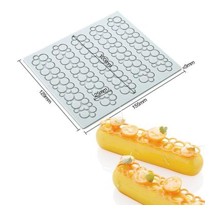 Long Strip Love Bubble Fondant Lace Pad Diy Baking Decoration Molecular Cooking Printing Mold