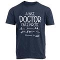 Mens Graphic Shirt Letter Black Light Grey Dark Blue Tee Cotton Blend Sports Classic Short Sleeve Comfortable Outdoor Unanswerable T-Shirt Birthday Wise Doctor Once Wrote