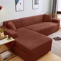 Dustproof All-powerful Slipcovers Stretch L Shape Sofa Cover Super Soft Fabric Couch Cover Sofa With One Free Boster Case Upgraded Modern Sofa Slipcover for Living Room Furniture Protector for Pets