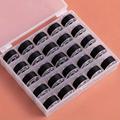 25/36pcs/set Bobbin With Sewing Thread, 25/36 Grids Boxed Color Bobbins, Practical Replacement Simple Installation Household For Sewing Machine