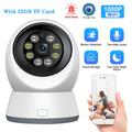 Smart Security Camera 1080p Hd Dog Camera Ip54 Waterproof With Night Vision Motion Detection For Baby And Pet Monitoring