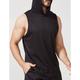 Men's Tank Top Gym Sleeveless Hoodie Hooded Sleeveless Sports Outdoor Vacation Going out Casual Daily Gym Quick dry Breathable Soft Plain Black White Activewear Fashion Sport