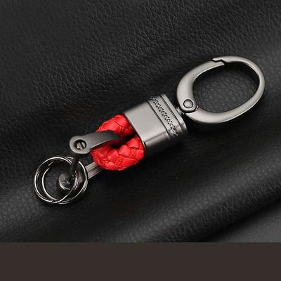 StarFire Car Key Holder Key Rings Key Chain Hand Woven Horseshoe Buckle Keychain Car Keyring Gift Creative Auto Accessories