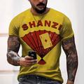 Men's T shirt Tee Tee Retro Shirts Graphic Letter Crew Neck A C D E G 3D Print Plus Size Casual Daily Short Sleeve Clothing Apparel Vintage Designer Sportswear Retro