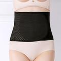 Solid Breathable Tummy Control Belt, Velcro Slimming Postpartum Belly Belt, Women's Underwear Shapewear