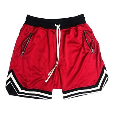 Men's Basketball Shorts Gym Shorts Sport Basketball Running Casual Drawstring Elastic Waist Color Block Knee Length Gymnatics Activewear Black White Micro-elastic